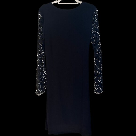 Elegant Black MSK Evening Dress Size LG - Picture 2 of 4